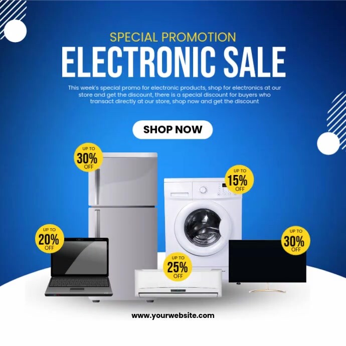 Electronics sale promotional banner design